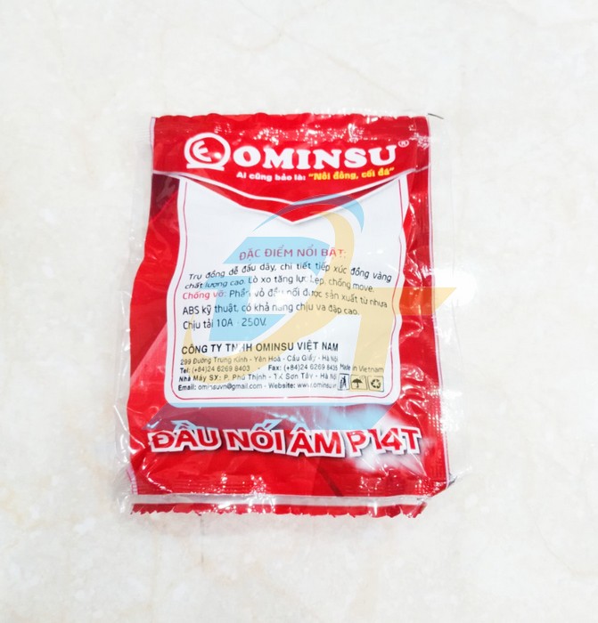 Ph&iacute;ch cắm &acirc;m chống vỡ 10A-250V Ominsu P14T P14 Ominsu | Gi&aacute; rẻ nhất - C&ocirc;ng Ty TNHH Thương Mại Dịch Vụ Đạt T&acirc;m