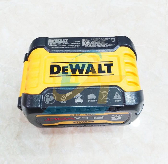 Pin 20V 6.0Ah XR Li-ion Dewalt DCB606-KR  DEWALT | Gi&aacute; rẻ nhất - C&ocirc;ng Ty TNHH Thương Mại Dịch Vụ Đạt T&acirc;m