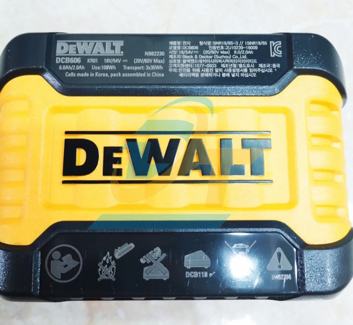 Pin 20V 6.0Ah XR Li-ion Dewalt DCB606-KR  DEWALT | Gi&aacute; rẻ nhất - C&ocirc;ng Ty TNHH Thương Mại Dịch Vụ Đạt T&acirc;m