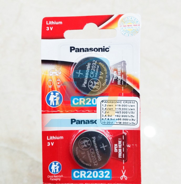 Pin c&uacute;c &aacute;o Lithium 3V Panasonic CR2032 CR2032 Panasonic | Gi&aacute; rẻ nhất - C&ocirc;ng Ty TNHH Thương Mại Dịch Vụ Đạt T&acirc;m