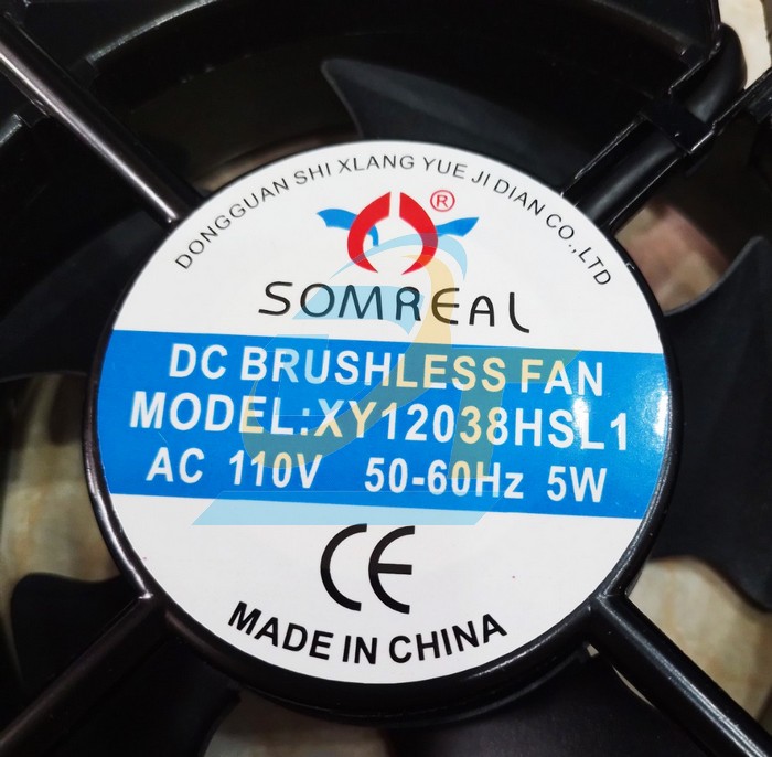 Quạt h&uacute;t 120x120x38mm 110V Somreal XY12038HSL1  SOMREAL | Gi&aacute; rẻ nhất - C&ocirc;ng Ty TNHH Thương Mại Dịch Vụ Đạt T&acirc;m