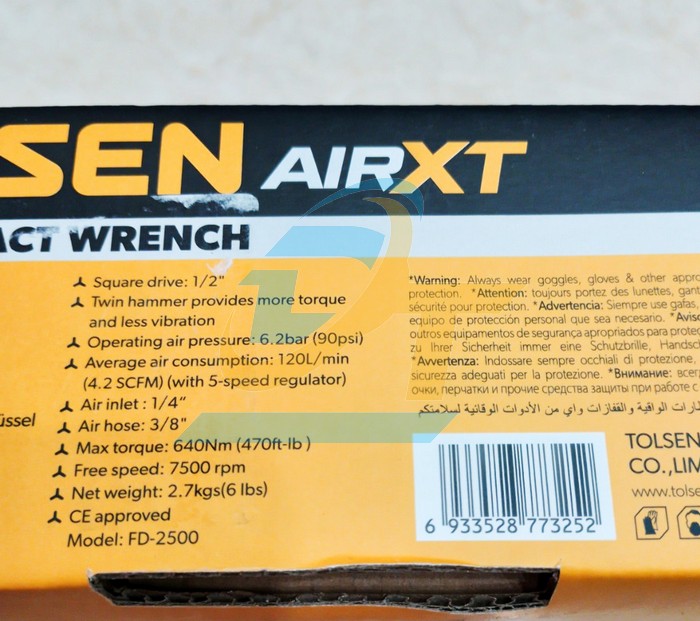 S&uacute;ng vặn bulong 1/2" Tolsen 73301  Tolsen | Gi&aacute; rẻ nhất - C&ocirc;ng Ty TNHH Thương Mại Dịch Vụ Đạt T&acirc;m