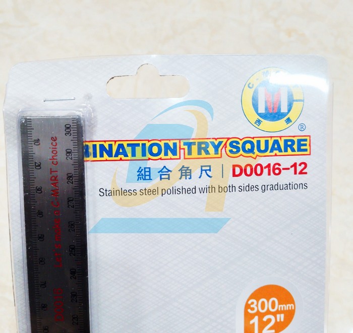 Thước g&oacute;c thủy 12"/300mm C-mart D0016-12  C-MART | Gi&aacute; rẻ nhất - C&ocirc;ng Ty TNHH Thương Mại Dịch Vụ Đạt T&acirc;m