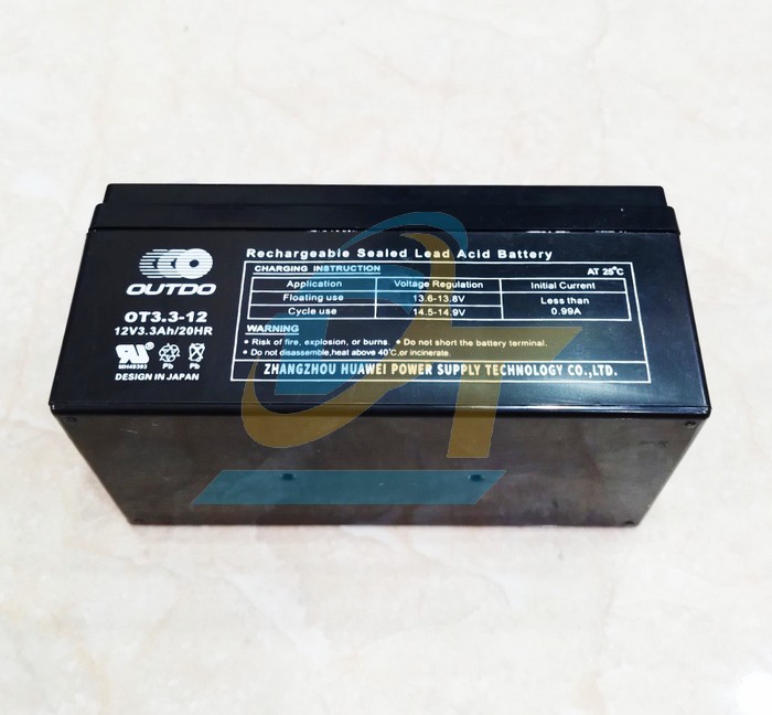 Ắc quy kh&ocirc; 12V 3.3Ah Outdo OT3.3-12  OUTDO | Gi&aacute; rẻ nhất - C&ocirc;ng Ty TNHH Thương Mại Dịch Vụ Đạt T&acirc;m