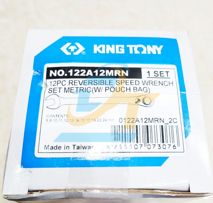 Bộ cờ l&ecirc; v&ograve;ng miệng tự động 12 chi tiết 8-24mm Kingtony 122A12MRN  KingTony | Gi&aacute; rẻ nhất - C&ocirc;ng Ty TNHH Thương Mại Dịch Vụ Đạt T&acirc;m