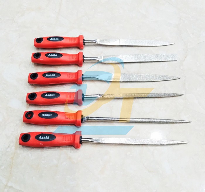 Bộ giũa kim cương 6 chi tiết 5x180mm Asaki AK-3903 AK-3903 Asaki | Gi&aacute; rẻ nhất - C&ocirc;ng Ty TNHH Thương Mại Dịch Vụ Đạt T&acirc;m