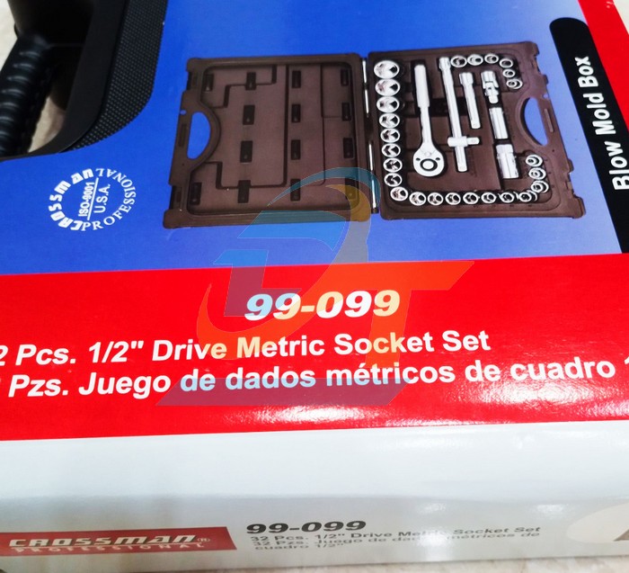 Bộ tu&yacute;p 32 chi tiết 1/2" Crossman 99-099C 99-099C Crossman | Gi&aacute; rẻ nhất - C&ocirc;ng Ty TNHH Thương Mại Dịch Vụ Đạt T&acirc;m