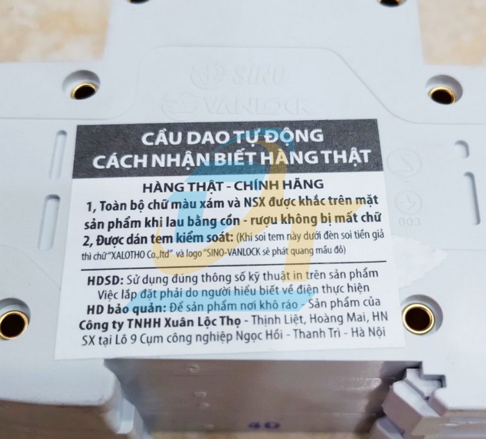 Cầu dao tự động 2P 40A Sino PS45N/C2040  Sino | Gi&aacute; rẻ nhất - C&ocirc;ng Ty TNHH Thương Mại Dịch Vụ Đạt T&acirc;m
