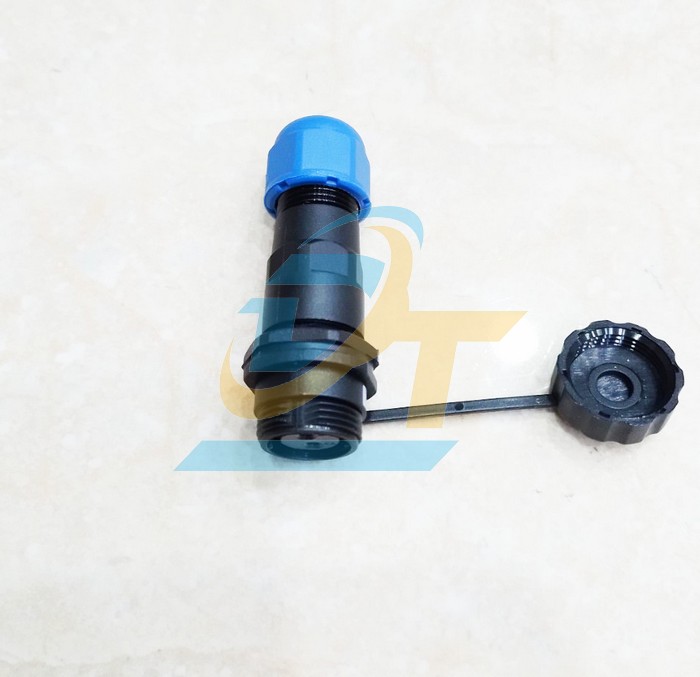 Đầu nối d&acirc;y chống nước 2 ch&acirc;n thẳng (Đực + C&aacute;i) SP13-2P  China | Gi&aacute; rẻ nhất - C&ocirc;ng Ty TNHH Thương Mại Dịch Vụ Đạt T&acirc;m