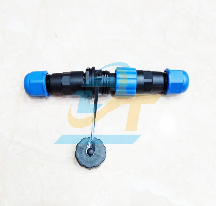 Đầu nối d&acirc;y chống nước 2 ch&acirc;n thẳng (Đực + C&aacute;i) SP13-2P  China | Gi&aacute; rẻ nhất - C&ocirc;ng Ty TNHH Thương Mại Dịch Vụ Đạt T&acirc;m