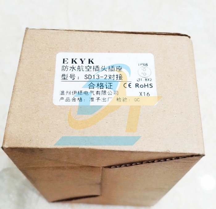 Đầu nối d&acirc;y chống nước 2 ch&acirc;n thẳng (Đực + C&aacute;i) SP13-2P  China | Gi&aacute; rẻ nhất - C&ocirc;ng Ty TNHH Thương Mại Dịch Vụ Đạt T&acirc;m