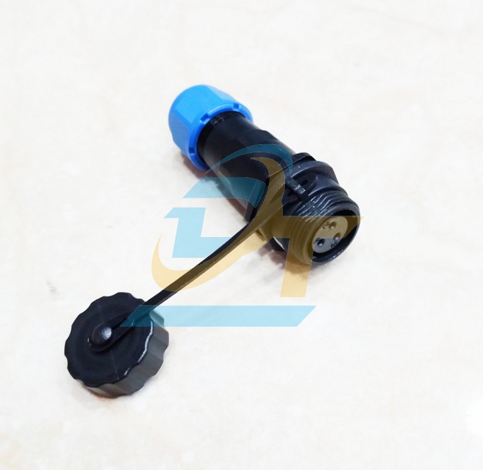 Đầu nối d&acirc;y chống nước 3 ch&acirc;n thẳng (Đực + C&aacute;i) SP13-3P  China | Gi&aacute; rẻ nhất - C&ocirc;ng Ty TNHH Thương Mại Dịch Vụ Đạt T&acirc;m