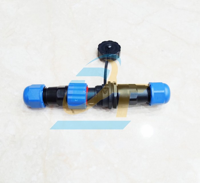 Đầu nối d&acirc;y chống nước 3 ch&acirc;n thẳng (Đực + C&aacute;i) SP13-3P  China | Gi&aacute; rẻ nhất - C&ocirc;ng Ty TNHH Thương Mại Dịch Vụ Đạt T&acirc;m