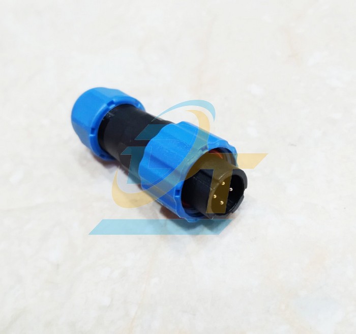 Đầu nối d&acirc;y chống nước 4 ch&acirc;n thẳng (Đực + C&aacute;i) SP13-4P  China | Gi&aacute; rẻ nhất - C&ocirc;ng Ty TNHH Thương Mại Dịch Vụ Đạt T&acirc;m