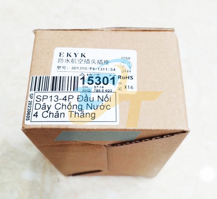 Đầu nối d&acirc;y chống nước 4 ch&acirc;n thẳng (Đực + C&aacute;i) SP13-4P  China | Gi&aacute; rẻ nhất - C&ocirc;ng Ty TNHH Thương Mại Dịch Vụ Đạt T&acirc;m