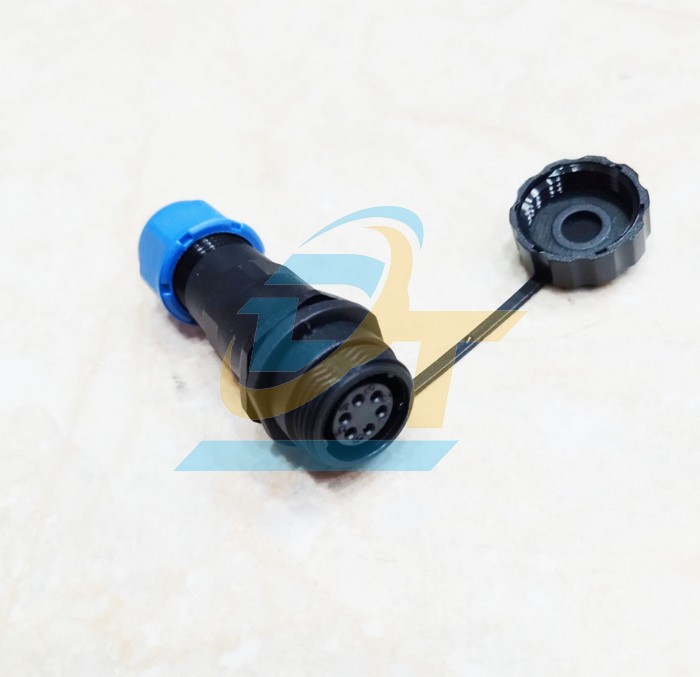 Đầu nối d&acirc;y chống nước 6 ch&acirc;n thẳng (Đực + C&aacute;i) SP13-6P  China | Gi&aacute; rẻ nhất - C&ocirc;ng Ty TNHH Thương Mại Dịch Vụ Đạt T&acirc;m