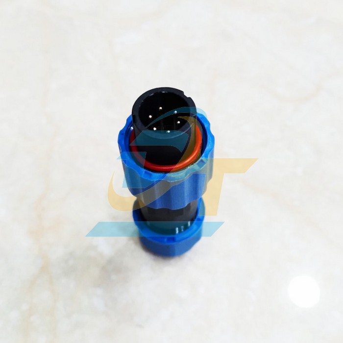 Đầu nối d&acirc;y chống nước 6 ch&acirc;n thẳng (Đực + C&aacute;i) SP13-6P  China | Gi&aacute; rẻ nhất - C&ocirc;ng Ty TNHH Thương Mại Dịch Vụ Đạt T&acirc;m