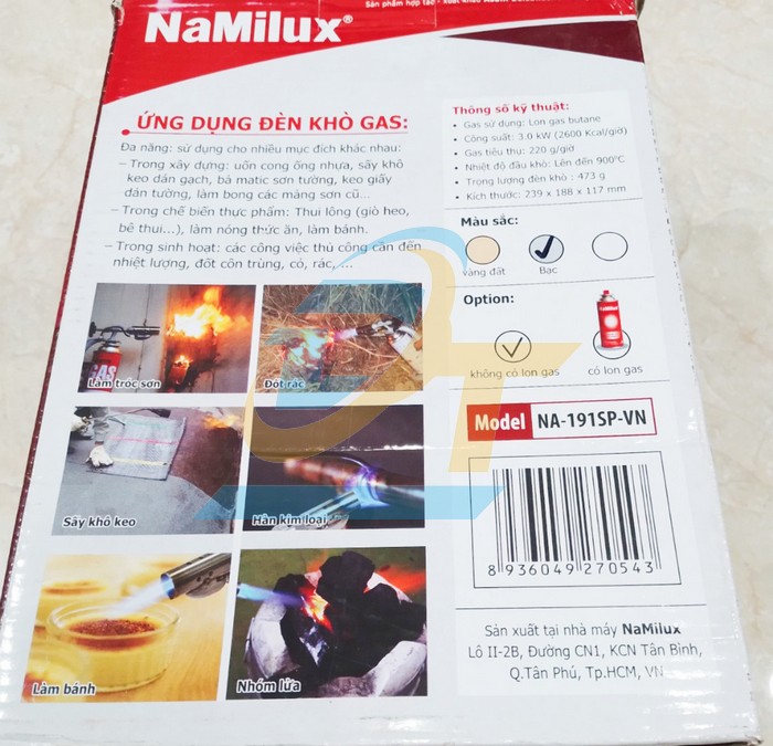Đ&egrave;n kh&ograve; gas Namilux NA-191SP-VN NA-191SP-VN Namilux | Gi&aacute; rẻ nhất - C&ocirc;ng Ty TNHH Thương Mại Dịch Vụ Đạt T&acirc;m