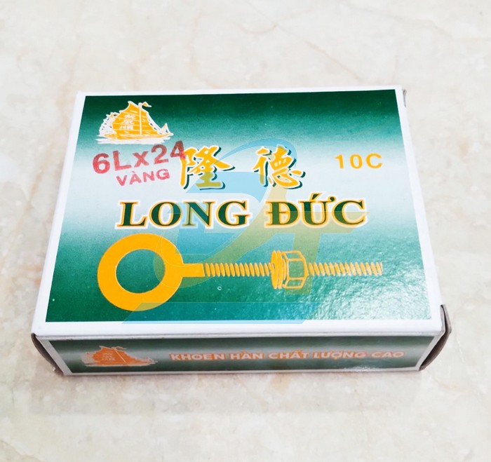 Khoen t&aacute;n (Bulong v&ograve;ng) xi v&agrave;ng Long Đức 6Lx24  LongDuc | Gi&aacute; rẻ nhất - C&ocirc;ng Ty TNHH Thương Mại Dịch Vụ Đạt T&acirc;m