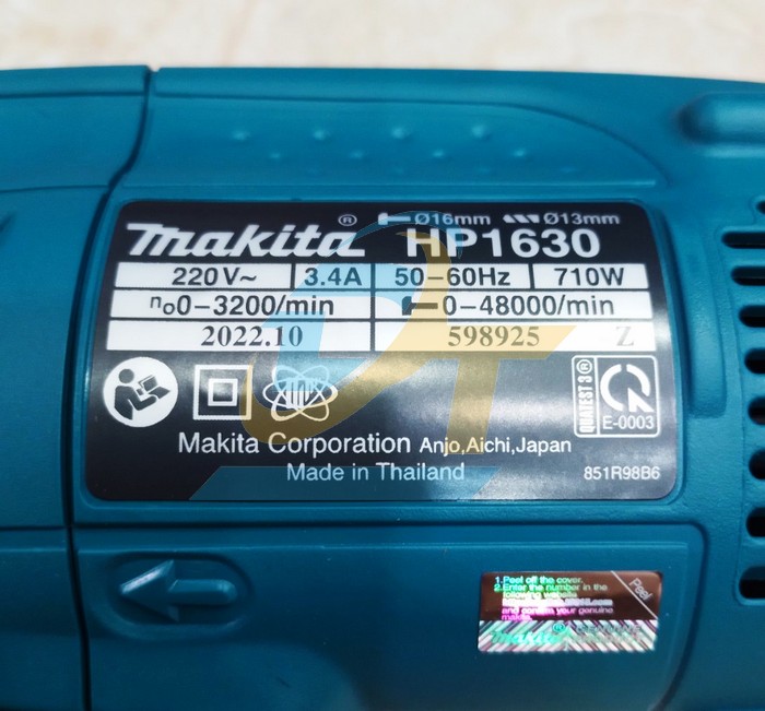 M&aacute;y khoan b&uacute;a 16mm 710W Makita HP1630 HP1630 Makita | Gi&aacute; rẻ nhất - C&ocirc;ng Ty TNHH Thương Mại Dịch Vụ Đạt T&acirc;m