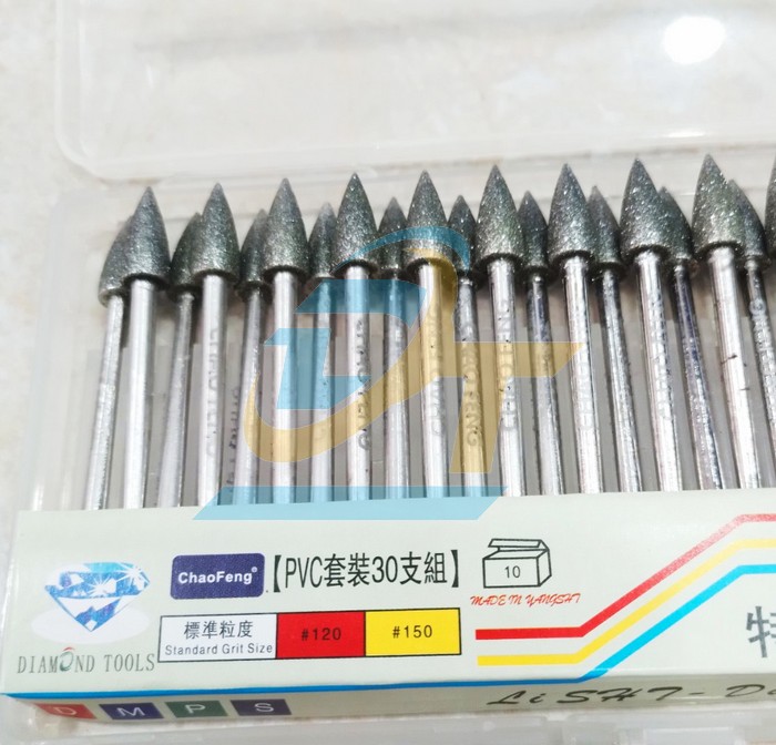 Mũi m&agrave;i khắc kim cương đầu nhọn trục 3mm D6x13x45mm BMA-60J China | Gi&aacute; rẻ nhất - C&ocirc;ng Ty TNHH Thương Mại Dịch Vụ Đạt T&acirc;m