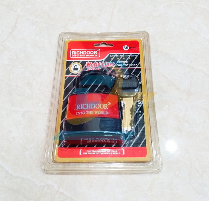 Ổ kh&oacute;a th&eacute;p bọc nhựa c&oacute; nắp che chống nước Richdoor 55mm  RICHDOOR | Gi&aacute; rẻ nhất - C&ocirc;ng Ty TNHH Thương Mại Dịch Vụ Đạt T&acirc;m