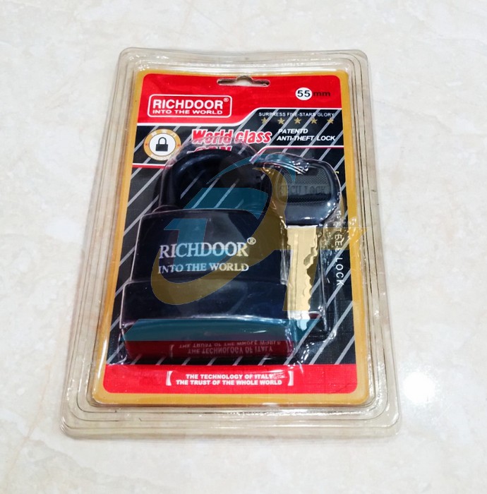 Ổ kh&oacute;a th&eacute;p bọc nhựa c&oacute; nắp che chống nước Richdoor 55mm  RICHDOOR | Gi&aacute; rẻ nhất - C&ocirc;ng Ty TNHH Thương Mại Dịch Vụ Đạt T&acirc;m