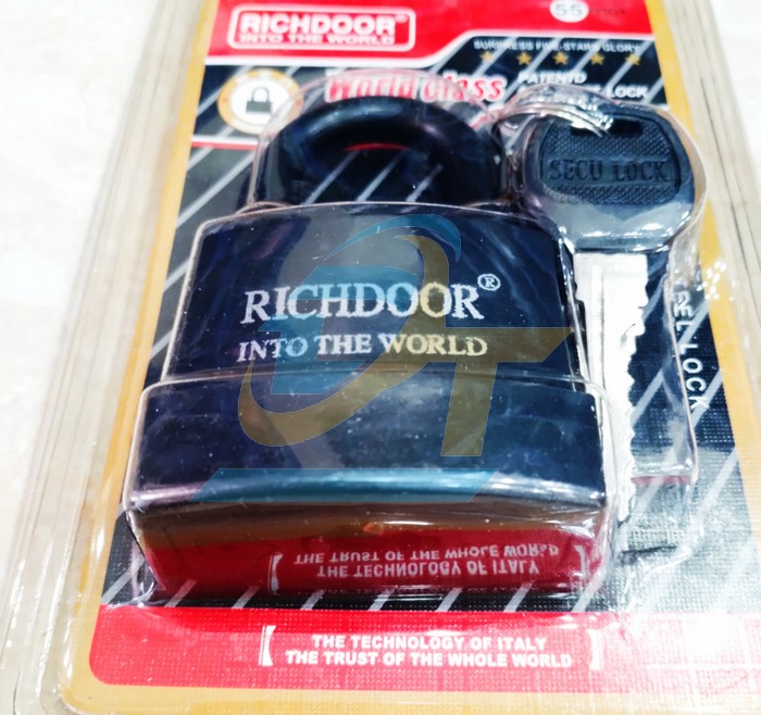 Ổ kh&oacute;a th&eacute;p bọc nhựa c&oacute; nắp che chống nước Richdoor 55mm  RICHDOOR | Gi&aacute; rẻ nhất - C&ocirc;ng Ty TNHH Thương Mại Dịch Vụ Đạt T&acirc;m