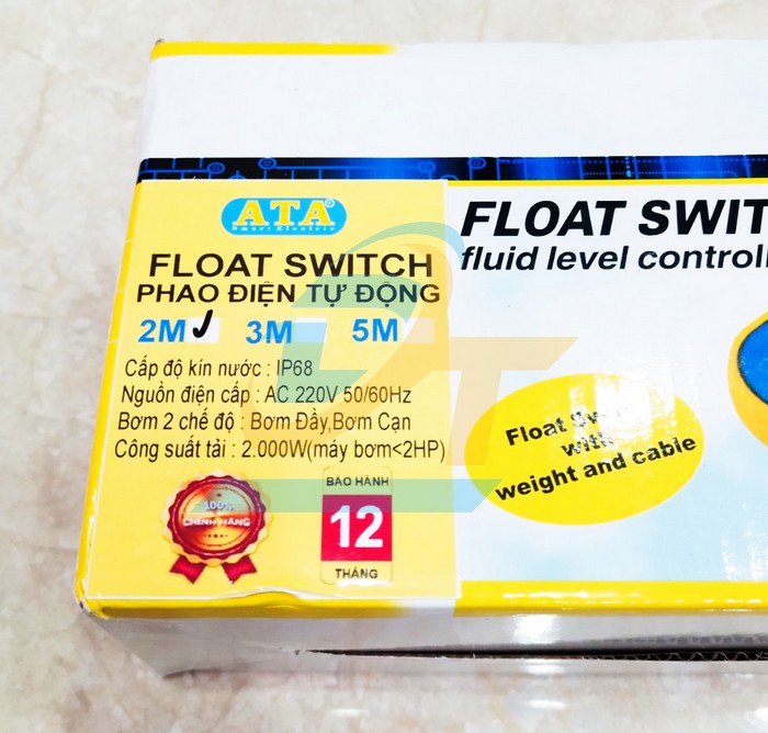 Phao điện m&aacute;y bơm nước tự động ATA AT-2M AT-2M ATA | Gi&aacute; rẻ nhất - C&ocirc;ng Ty TNHH Thương Mại Dịch Vụ Đạt T&acirc;m