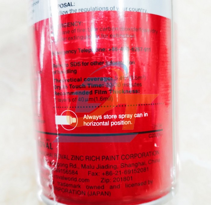 Sơn xịt mạ kẽm lạnh Roval Cold Galvanizing Spray 96% (Chai 420ml)  ROVAL | Gi&aacute; rẻ nhất - C&ocirc;ng Ty TNHH Thương Mại Dịch Vụ Đạt T&acirc;m