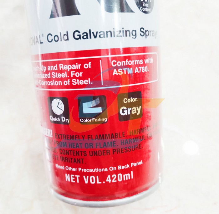 Sơn xịt mạ kẽm lạnh Roval Cold Galvanizing Spray 96% (Chai 420ml)  ROVAL | Gi&aacute; rẻ nhất - C&ocirc;ng Ty TNHH Thương Mại Dịch Vụ Đạt T&acirc;m