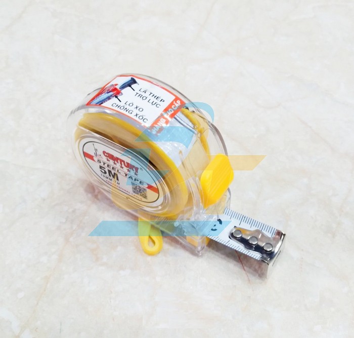 Thước cuộn th&eacute;p nhựa trong 1 mặt 5mx19mm Century  Century | Gi&aacute; rẻ nhất - C&ocirc;ng Ty TNHH Thương Mại Dịch Vụ Đạt T&acirc;m