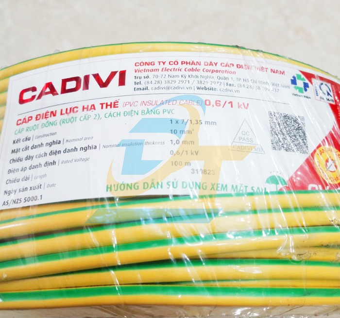 D&acirc;y c&aacute;p điện Cadivi CV 10 - 0.6/1kV  Cadivi | Gi&aacute; rẻ nhất - C&ocirc;ng Ty TNHH Thương Mại Dịch Vụ Đạt T&acirc;m