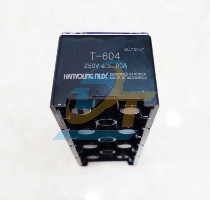 Domino khối 4P 60A Hanyoung HYT-604 HYT-604N Hanyoung | Gi&aacute; rẻ nhất - C&ocirc;ng Ty TNHH Thương Mại Dịch Vụ Đạt T&acirc;m