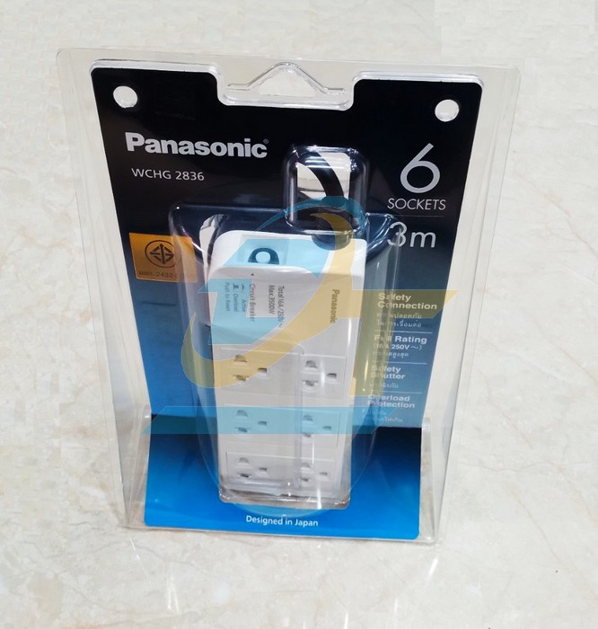 Ổ cắm c&oacute; d&acirc;y Panasonic WCHG2836  Panasonic | Gi&aacute; rẻ nhất - C&ocirc;ng Ty TNHH Thương Mại Dịch Vụ Đạt T&acirc;m
