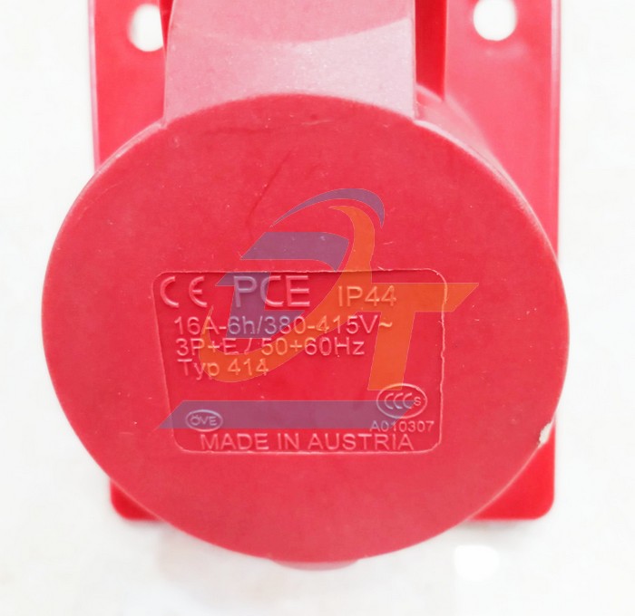 Ổ cắm c&ocirc;ng nghiệp gắn &acirc;m dạng nghi&ecirc;ng 4P 16A 400V IP44 PCE F414-6  PCE | Gi&aacute; rẻ nhất - C&ocirc;ng Ty TNHH Thương Mại Dịch Vụ Đạt T&acirc;m