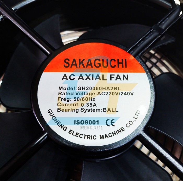 Quạt h&uacute;t 200x200x60mm 0.35A 220V Sakaguchi GH20060HA2BL  SAKAGUCHI | Gi&aacute; rẻ nhất - C&ocirc;ng Ty TNHH Thương Mại Dịch Vụ Đạt T&acirc;m