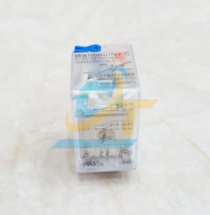 Relay trung gian 8 ch&acirc;n 24V Weidmuller DRM270024LT (7760056069)  Weidmuller | Gi&aacute; rẻ nhất - C&ocirc;ng Ty TNHH Thương Mại Dịch Vụ Đạt T&acirc;m