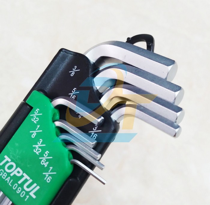 Bộ lục gi&aacute;c đầu bi hệ inch 9 c&acirc;y 1/16-3/8" Toptul GBAL0901  TOPTUL | Gi&aacute; rẻ nhất - C&ocirc;ng Ty TNHH Thương Mại Dịch Vụ Đạt T&acirc;m