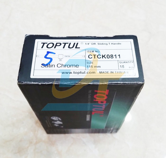 Cần siết trượt chữ T 1/4"x115mm Toptul CTCK0811  TOPTUL | Gi&aacute; rẻ nhất - C&ocirc;ng Ty TNHH Thương Mại Dịch Vụ Đạt T&acirc;m