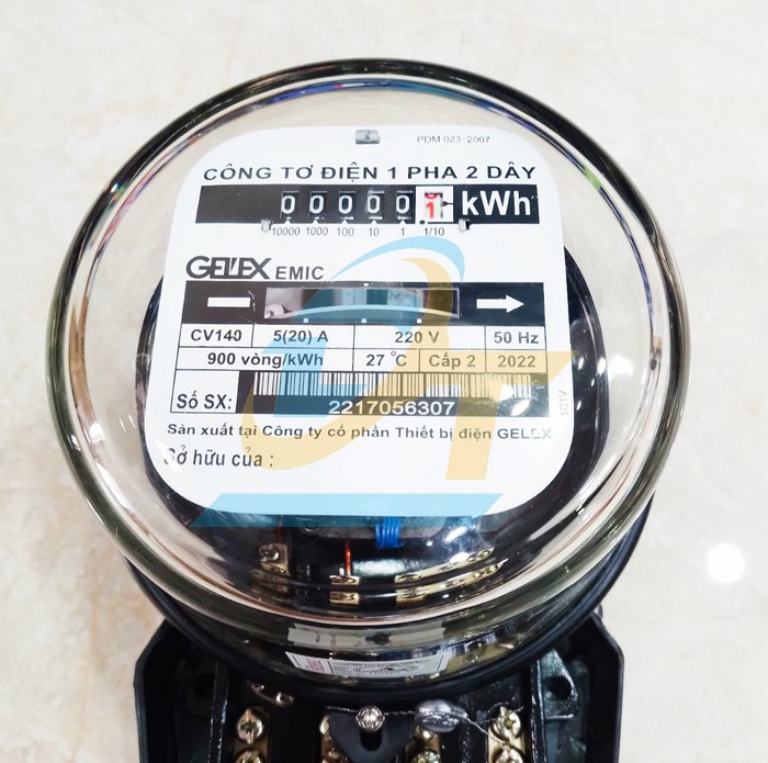 C&ocirc;ng tơ điện 1P 220V Gelex Emic CV140 5(20)A  Emic | Gi&aacute; rẻ nhất - C&ocirc;ng Ty TNHH Thương Mại Dịch Vụ Đạt T&acirc;m