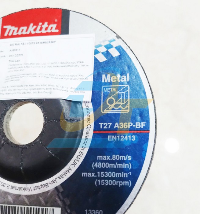 Đ&aacute; m&agrave;i sắt 100x6x16mm Makita A-80911  Makita | Gi&aacute; rẻ nhất - C&ocirc;ng Ty TNHH Thương Mại Dịch Vụ Đạt T&acirc;m