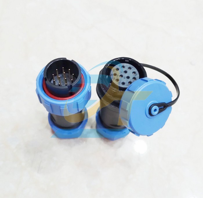 Đầu nối d&acirc;y chống nước 12 ch&acirc;n thẳng (Đực + C&aacute;i) SP21-12P  China | Gi&aacute; rẻ nhất - C&ocirc;ng Ty TNHH Thương Mại Dịch Vụ Đạt T&acirc;m