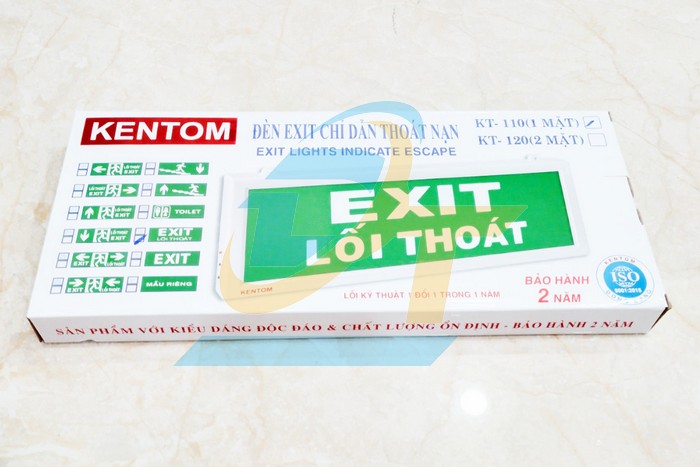 Đ&egrave;n EXIT LỐI THO&Aacute;T 1 mặt Kentom KT-110  KENTOM | Gi&aacute; rẻ nhất - C&ocirc;ng Ty TNHH Thương Mại Dịch Vụ Đạt T&acirc;m