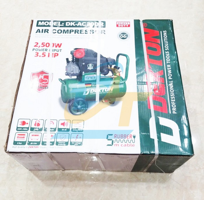 M&aacute;y n&eacute;n kh&iacute; 30L 3.5HP 2500W Dekton DK-AC30DR  DEKTON | Gi&aacute; rẻ nhất - C&ocirc;ng Ty TNHH Thương Mại Dịch Vụ Đạt T&acirc;m