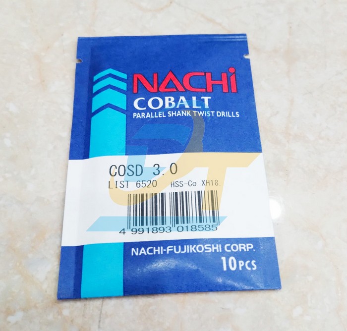 Mũi khoan inox List 6520 Nachi 3mm  Nachi | Gi&aacute; rẻ nhất - C&ocirc;ng Ty TNHH Thương Mại Dịch Vụ Đạt T&acirc;m