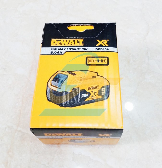 Pin 18V 5.0Ah XR Li-ion Dewalt DCB184-B1  DEWALT | Gi&aacute; rẻ nhất - C&ocirc;ng Ty TNHH Thương Mại Dịch Vụ Đạt T&acirc;m