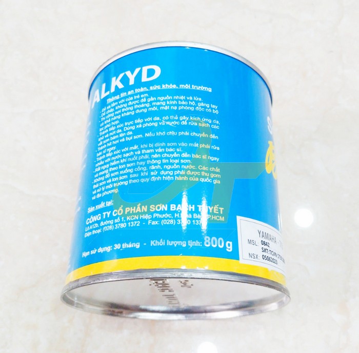 Sơn Alkyd (b&oacute;ng) Bạch Tuyết 0.8kg - M&agrave;u xanh Yamaha 715  BachTuyet | Gi&aacute; rẻ nhất - C&ocirc;ng Ty TNHH Thương Mại Dịch Vụ Đạt T&acirc;m