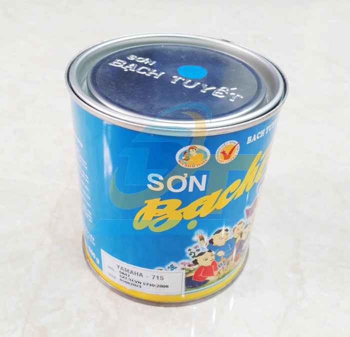Sơn Alkyd (b&oacute;ng) Bạch Tuyết 0.8kg - M&agrave;u xanh Yamaha 715  BachTuyet | Gi&aacute; rẻ nhất - C&ocirc;ng Ty TNHH Thương Mại Dịch Vụ Đạt T&acirc;m
