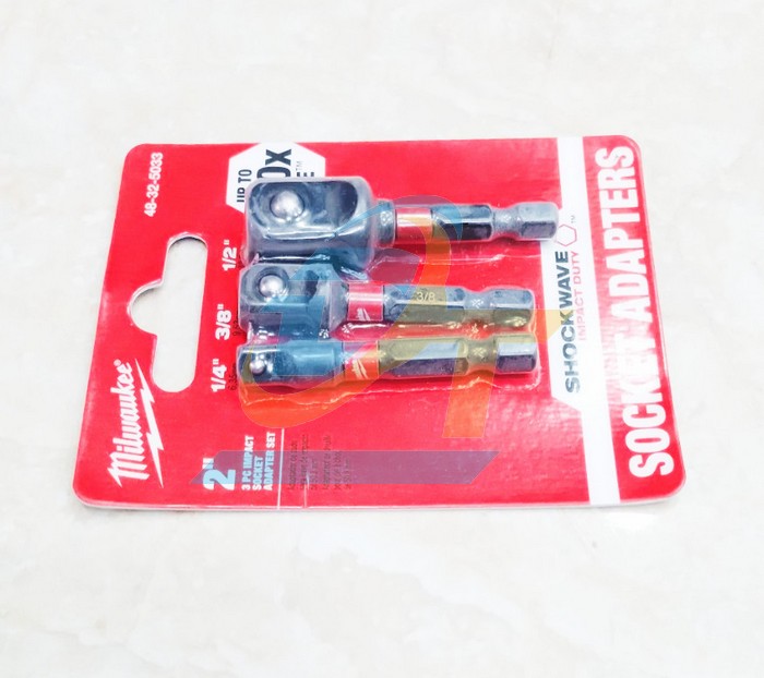 Bộ 3 đầu chuyển từ v&iacute;t sang bulong đầu 1/4", 1/2", 3/8" Milwaukee 48-32-5033  Milwaukee | Gi&aacute; rẻ nhất - C&ocirc;ng Ty TNHH Thương Mại Dịch Vụ Đạt T&acirc;m